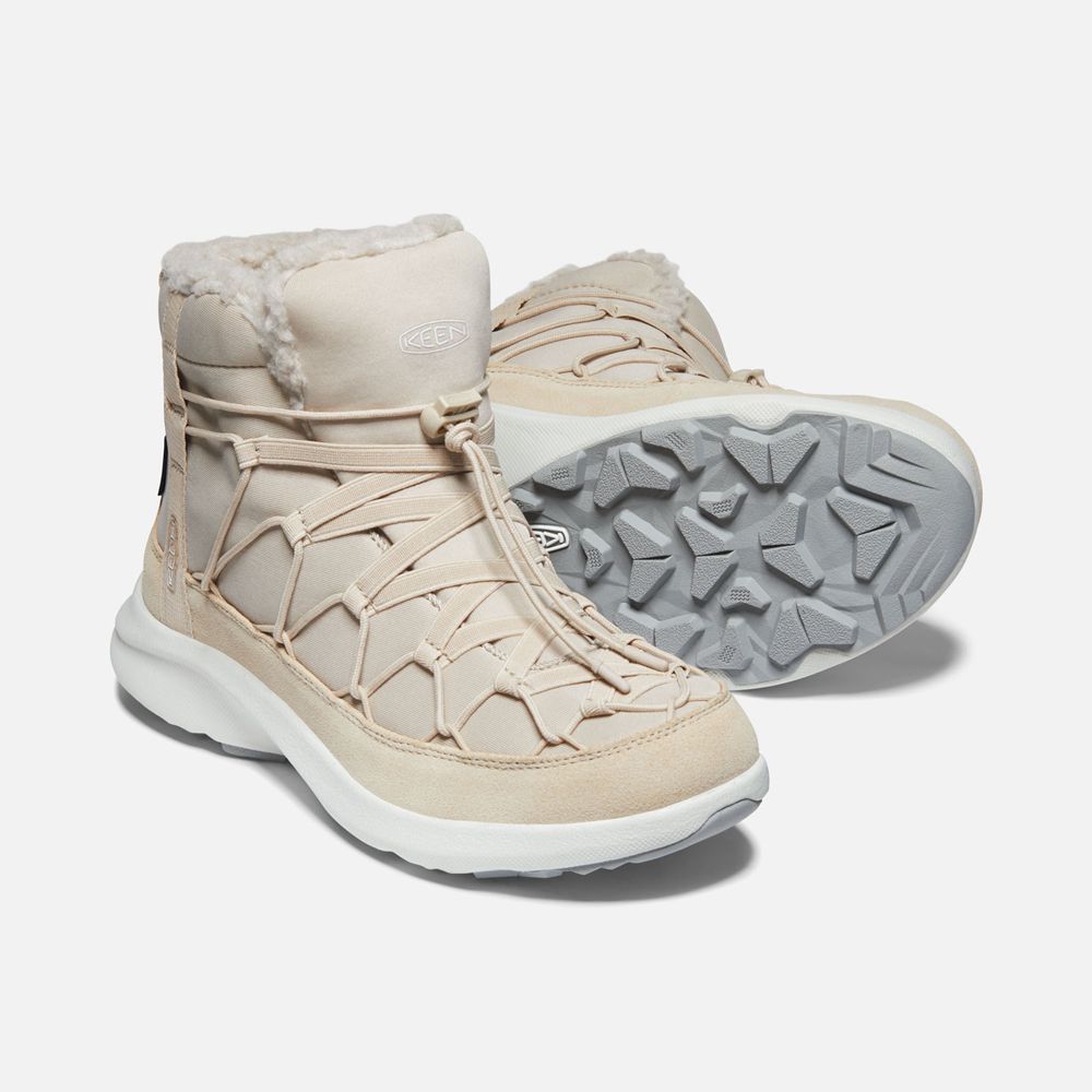 Bottes Chukka Keen Femme Beige | Uneek Snk Waterproof | ZSAFM-0753